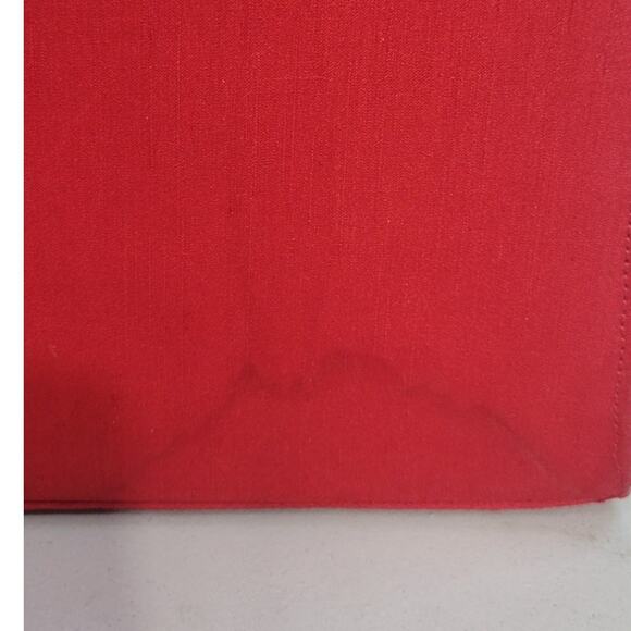 Kate Spade Red Handbag Small Double Straps Purse Satin Vintage Bag Snap Close - Picture 4 of 13